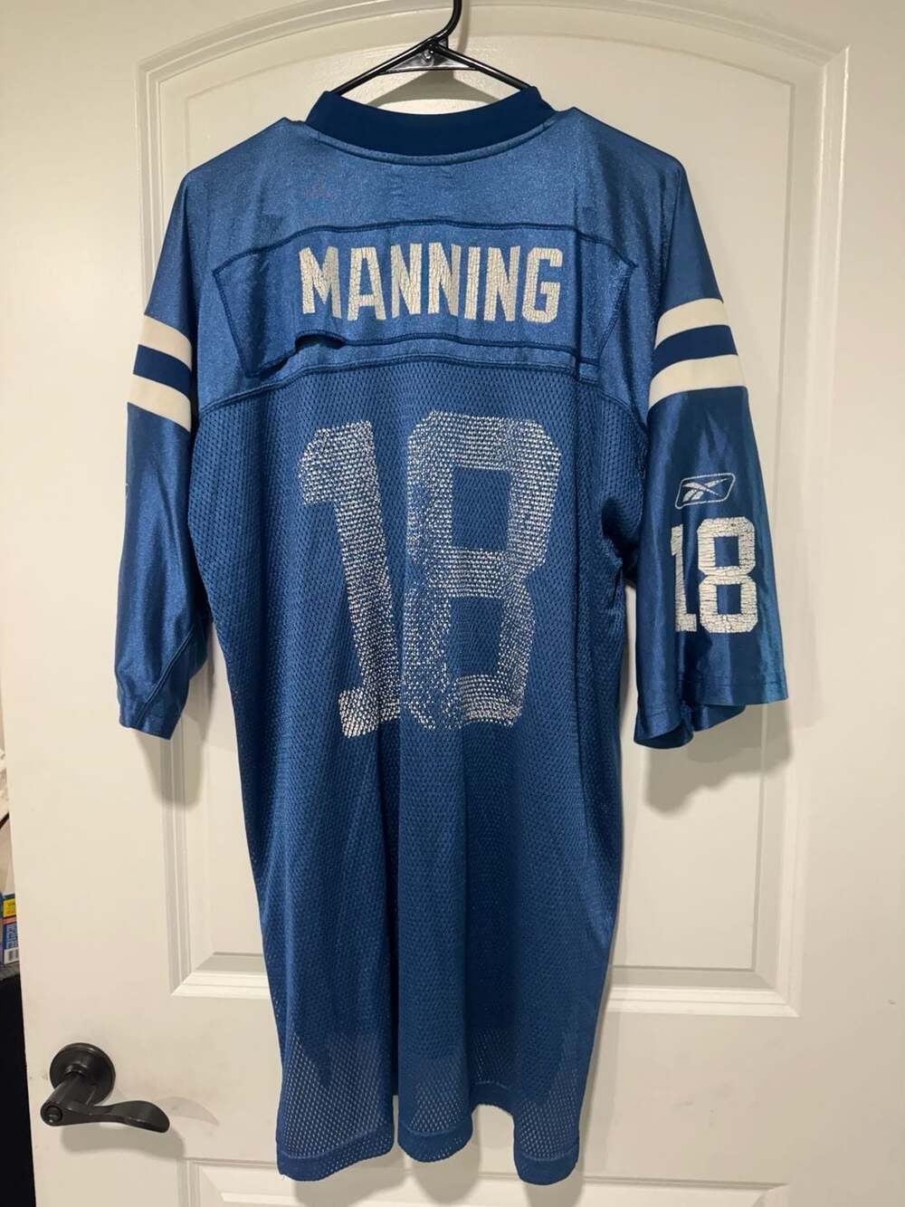 Vintage Y2K Peyton Manning Colts #18 NFL Football Jersey Blue Men’s XL